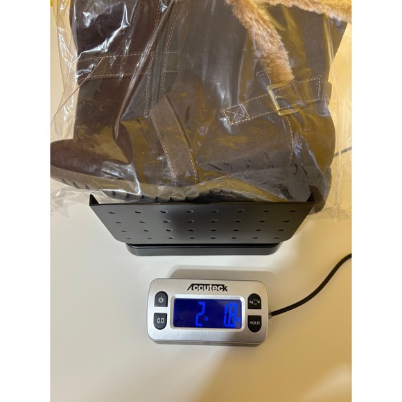 Sporto Womens Nubuck Faux Fur Collar Wedge Ankle Boots Size 9.5M Brown Cozy Boho - Picture 12 of 12